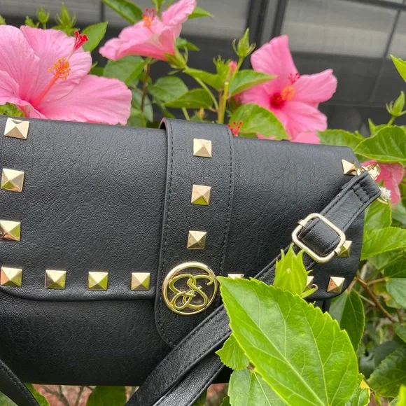 JESSICA SIMPSON Crossbody Bag with Gold Details and Chain Strap In Jenni… - Picture 9 of 16